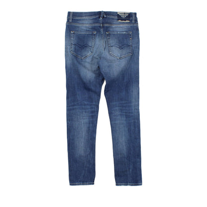 Mens Mickym Jeans Distressed Denim Slim Tapered