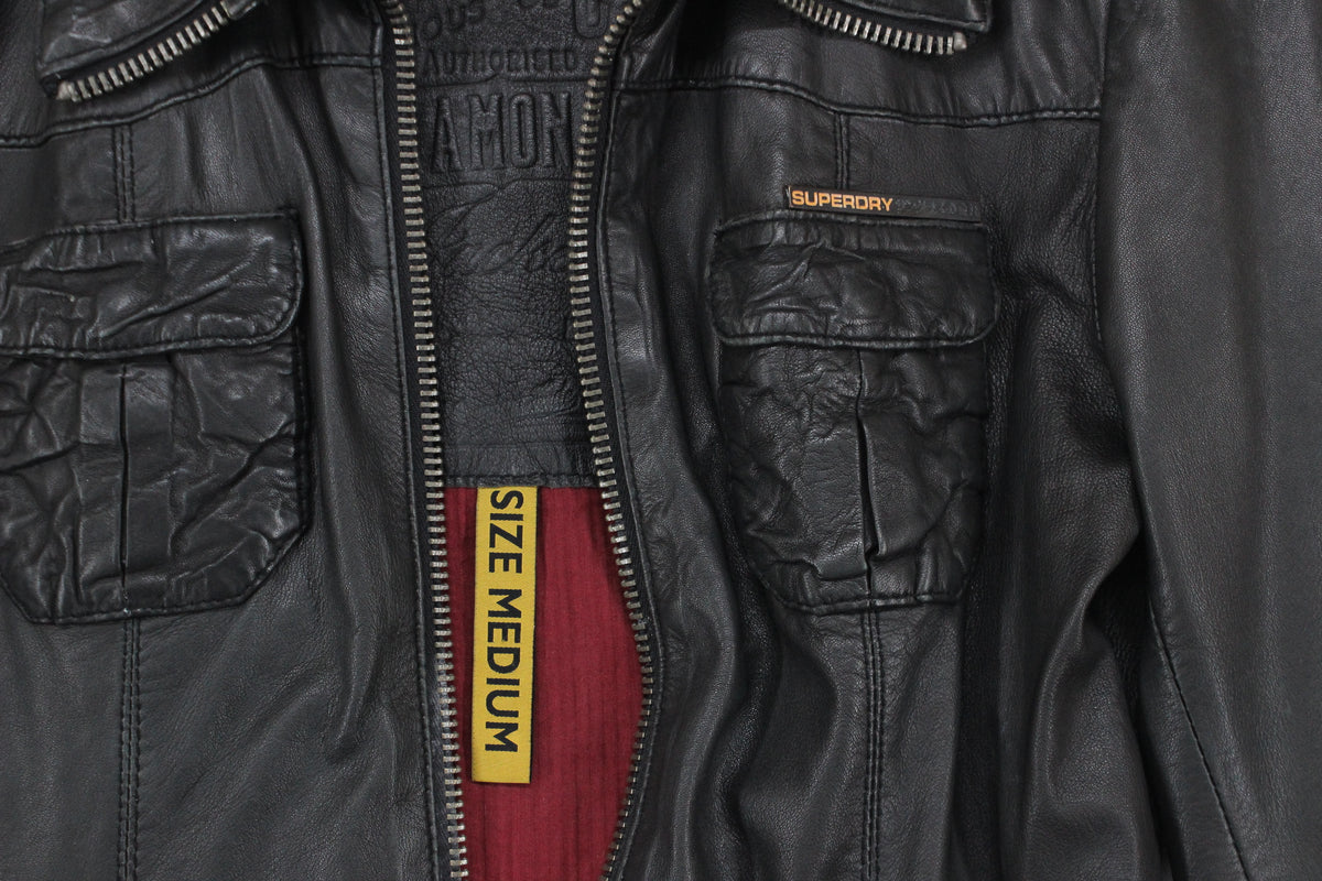 Womens Leather Motorcycle Jacket Full Zip