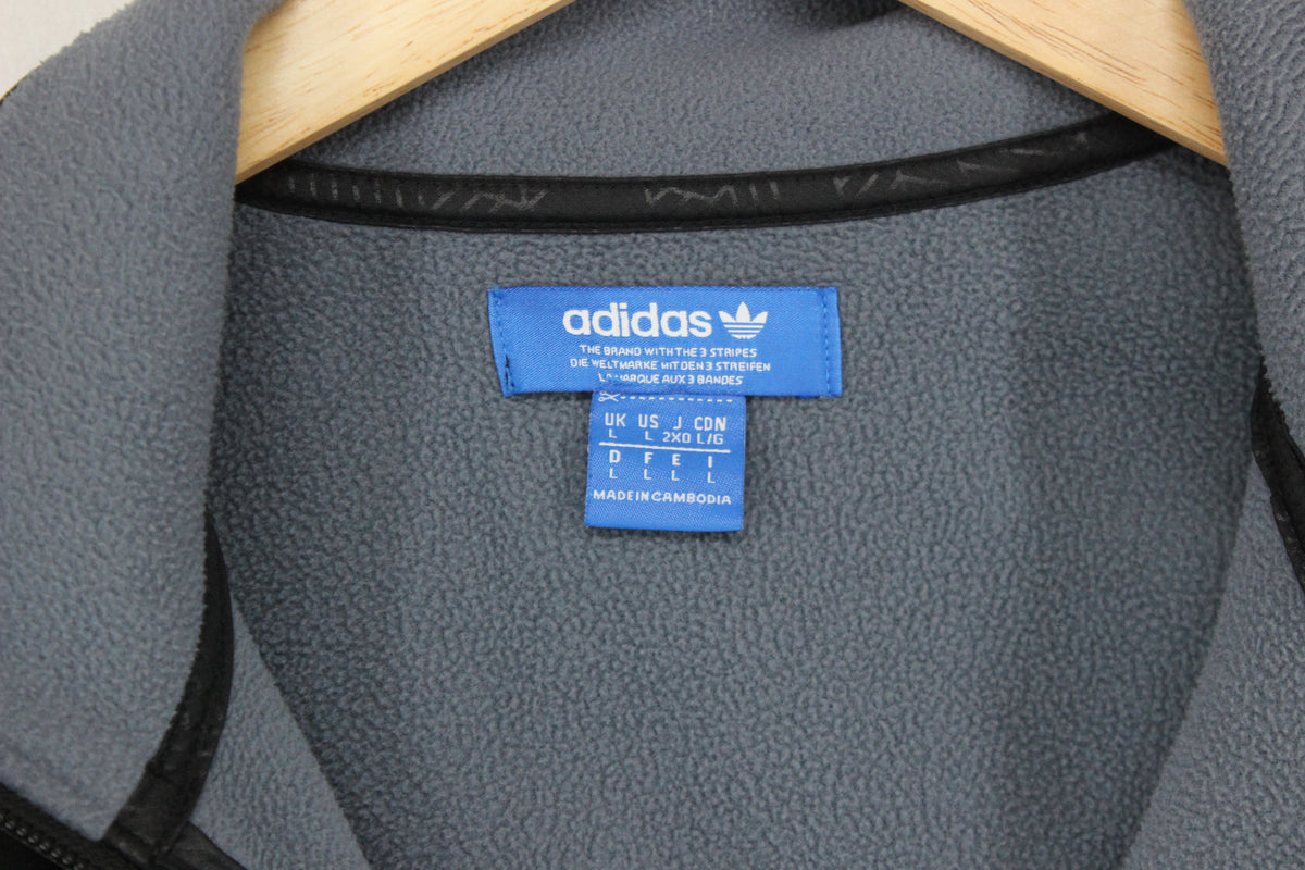 Mens Track Jacket Full Zip Fleece Logo
