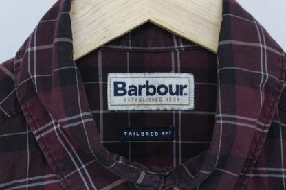 Mens Plaid Shirt Button Up Long Sleeve Tailored Fit