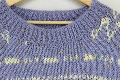 Womens Fair Isle Jumper Chunky Knit Knit