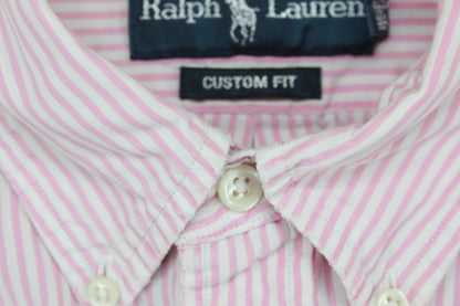 Mens Striped Shirt Short Sleeve Custom Fit