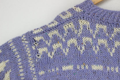Womens Fair Isle Jumper Chunky Knit Knit