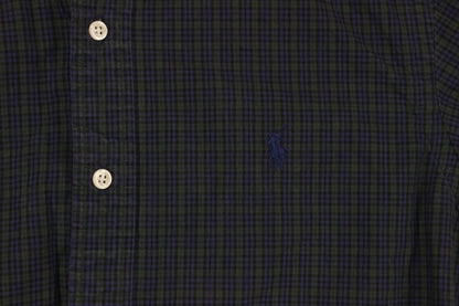 Mens Check Shirt Custom Fit Long Sleeve