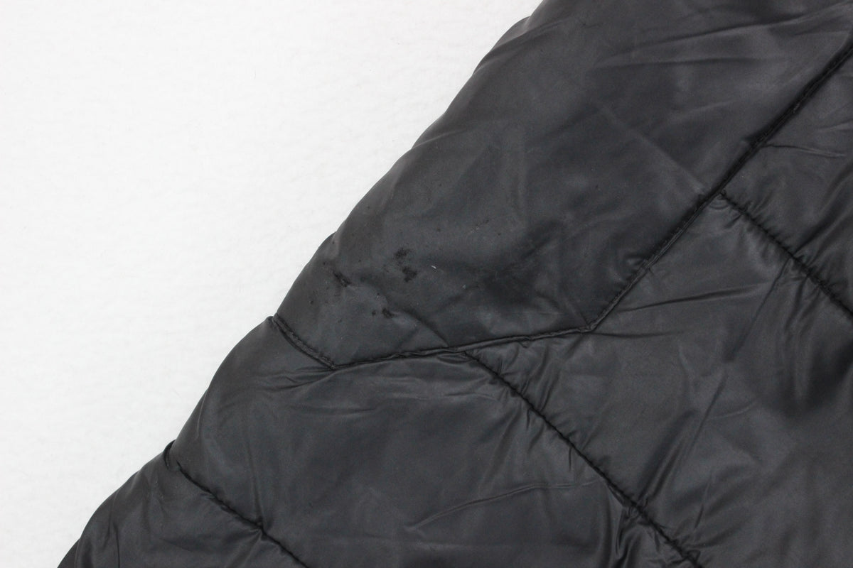 Mens Quilted Jacket Hooded Winter Outdoor