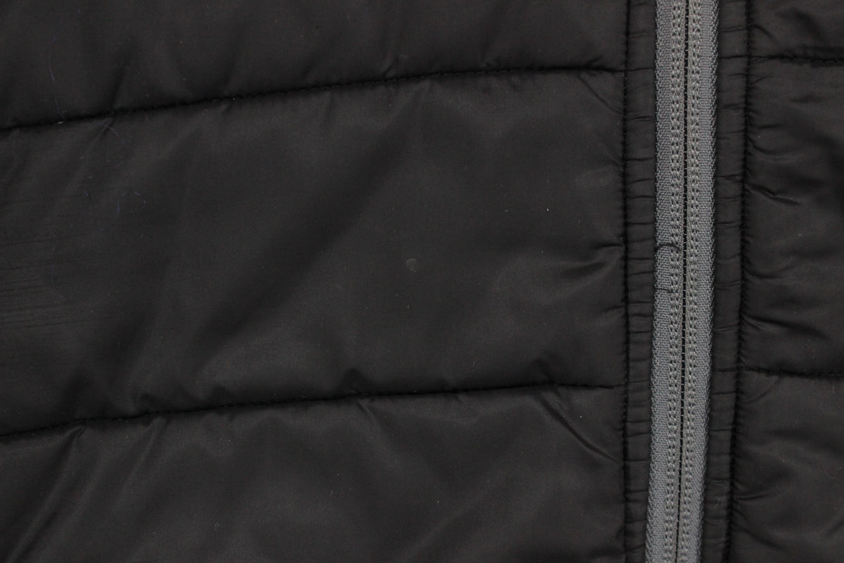 Mens Quilted Jacket Hooded Full Zip Outdoor