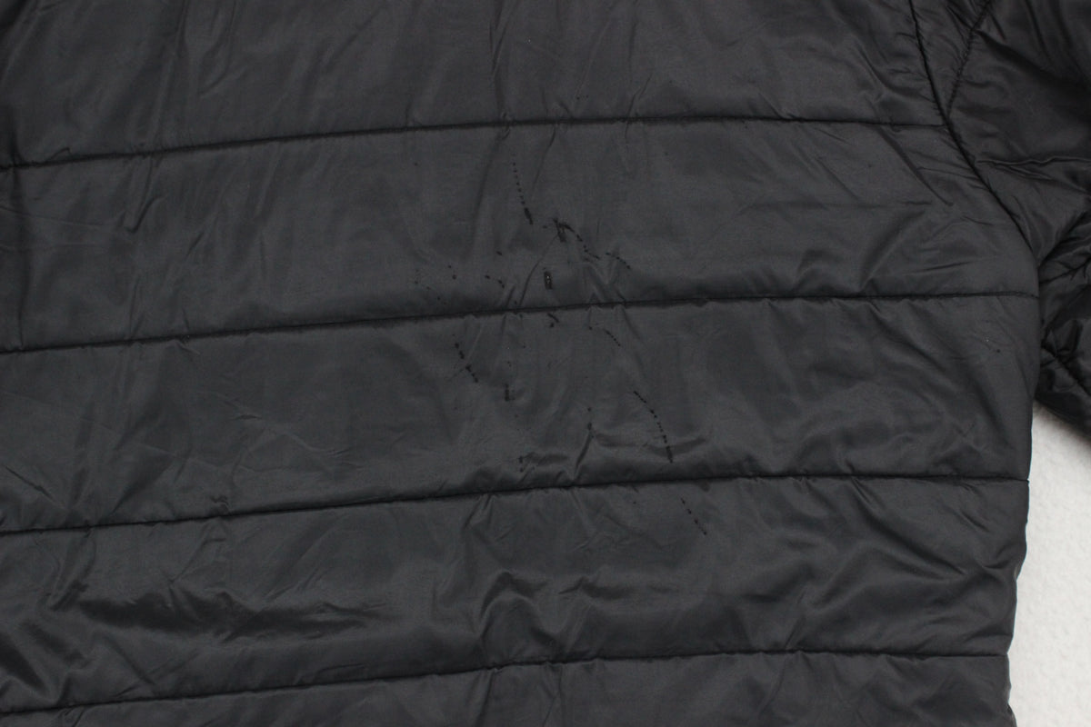 Mens Quilted Jacket Hooded Winter Outdoor