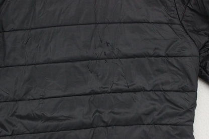 Mens Quilted Jacket Hooded Winter Outdoor