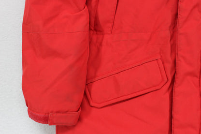 Boys Down Parka Coat Faux Fur Hooded Full Zip