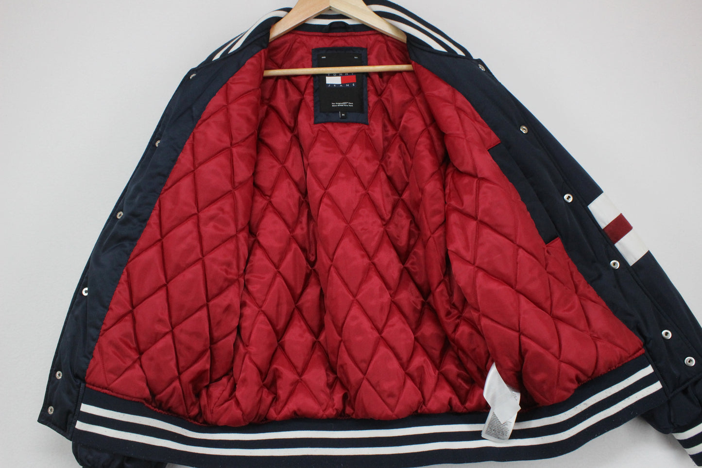 Mens Varsity Jacket Insulated Retro Embroidered