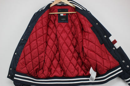 Mens Varsity Jacket Insulated Retro Embroidered