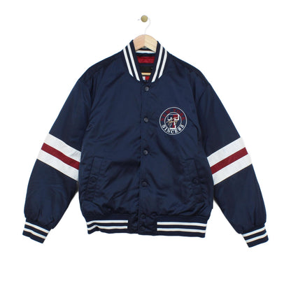 Mens Varsity Jacket Insulated Retro Embroidered