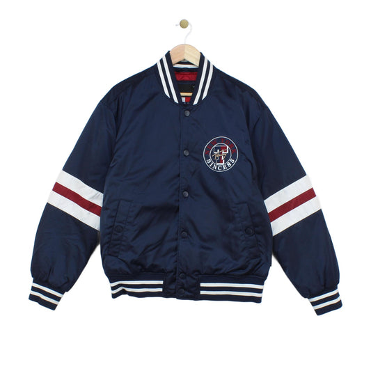 Mens Varsity Jacket Insulated Retro Embroidered