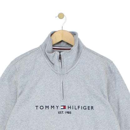 Mens 1/4 Zip Sweatshirt Embroidered Pullover