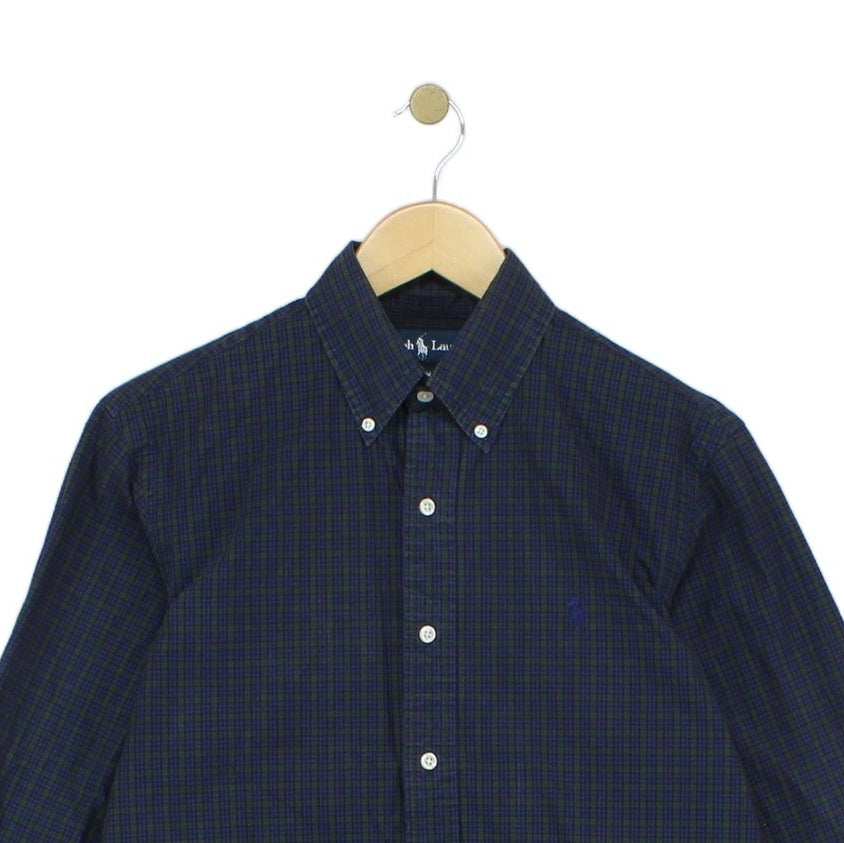 Mens Check Shirt Custom Fit Long Sleeve