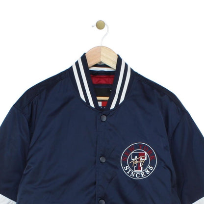 Mens Varsity Jacket Insulated Retro Embroidered