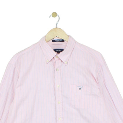 Mens Oxford Shirt Regular Fit Button Up Striped
