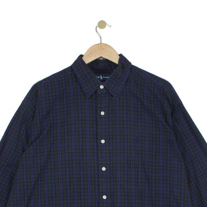 Mens Plaid Shirt  Button Up Casual