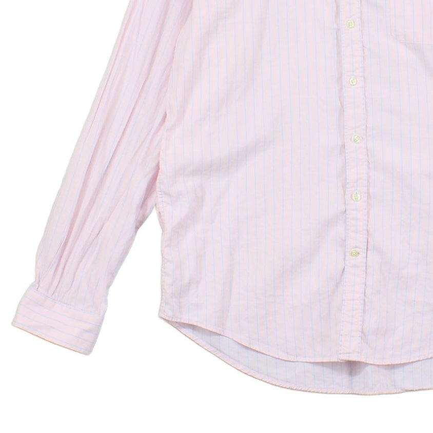 Mens Oxford Shirt Regular Fit Button Up Striped