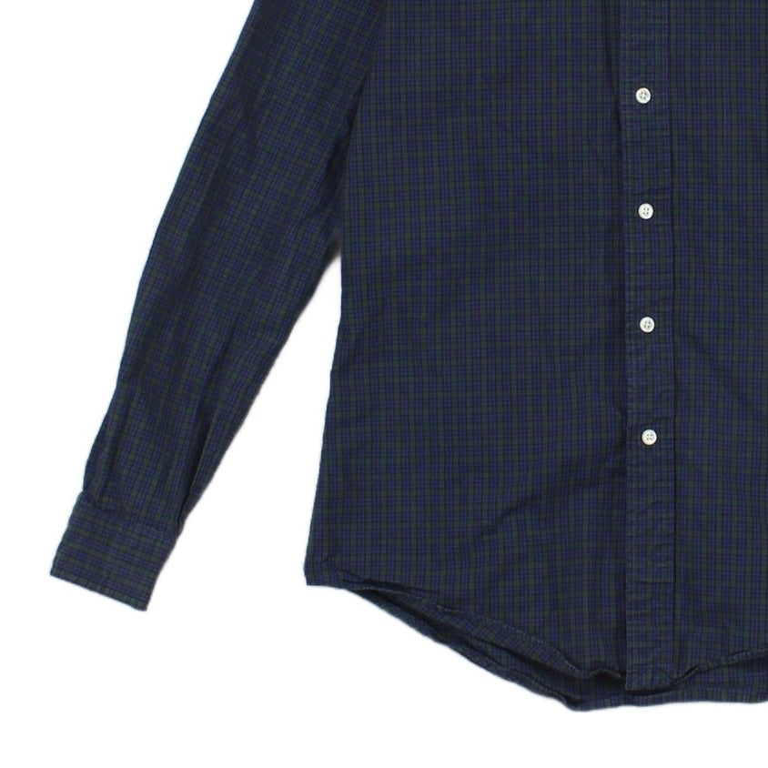 Mens Check Shirt Custom Fit Long Sleeve