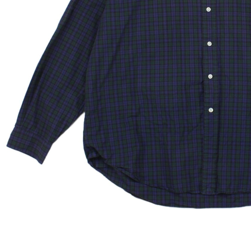 Mens Plaid Shirt  Button Up Casual