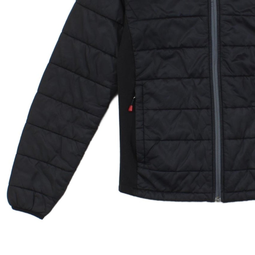 Mens Quilted Jacket Hooded Full Zip Outdoor