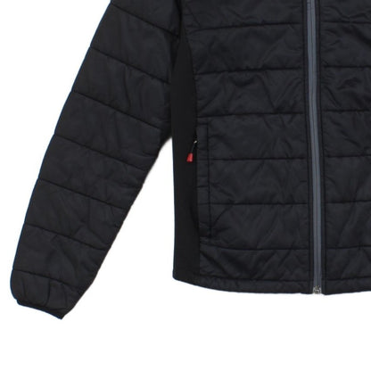 Mens Quilted Jacket Hooded Full Zip Outdoor