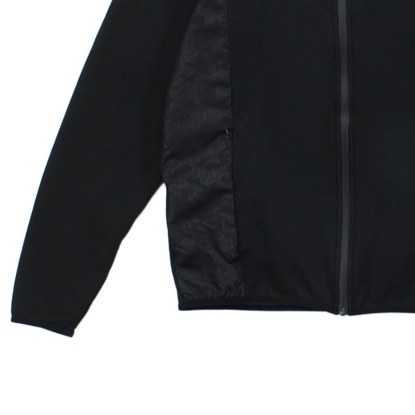 Mens Track Jacket Full Zip Fleece Logo