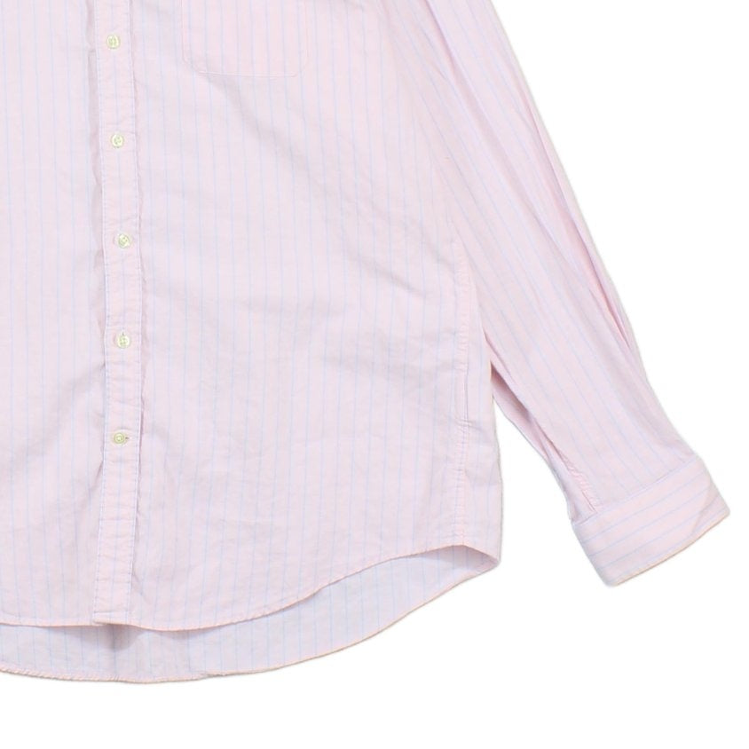 Mens Oxford Shirt Regular Fit Button Up Striped