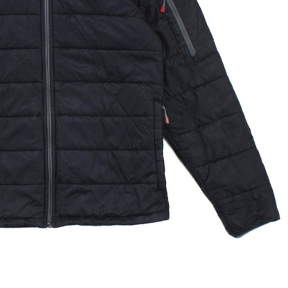 Mens Quilted Jacket Hooded Winter Outdoor