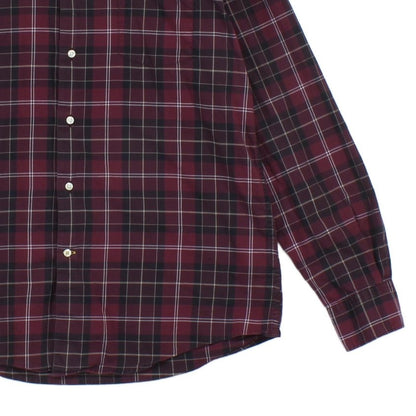 Mens Plaid Shirt Button Up Long Sleeve Tailored Fit