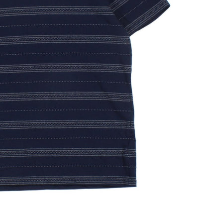 Mens Striped T-Shirt Short Sleeve Crew Neck