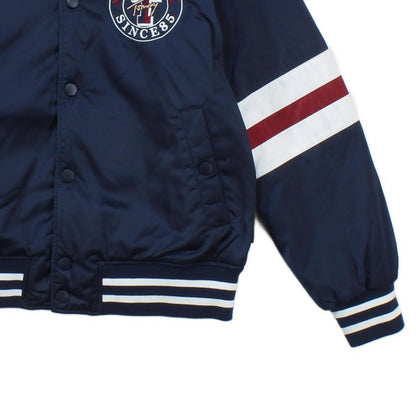 Mens Varsity Jacket Insulated Retro Embroidered