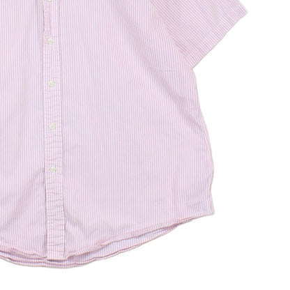 Mens Striped Shirt Short Sleeve Custom Fit