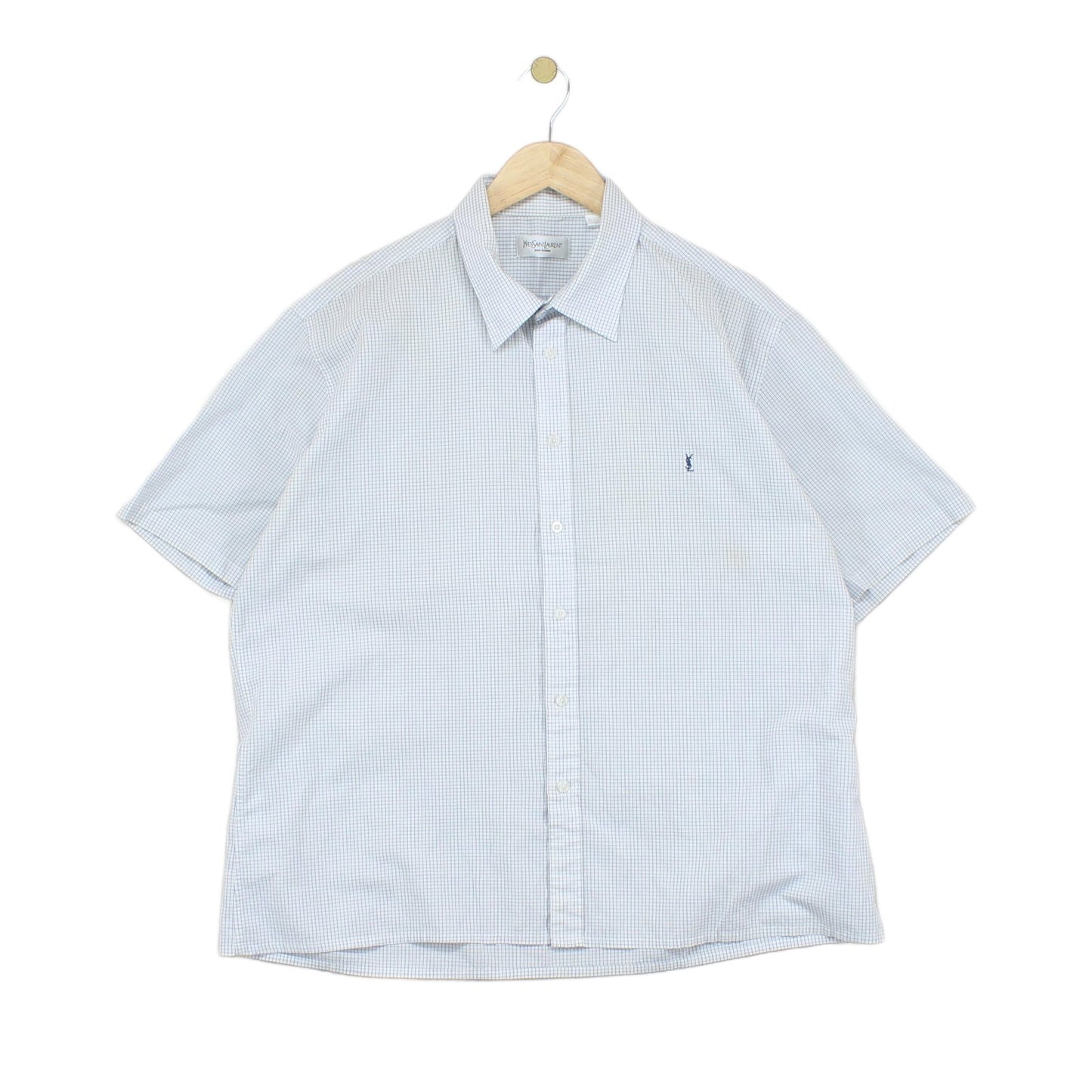 Mens Shirt Short Sleeve Check