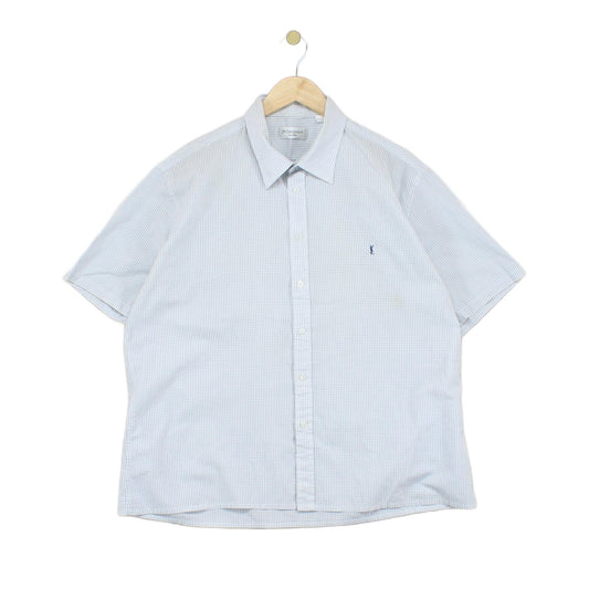 Mens Shirt Short Sleeve Check