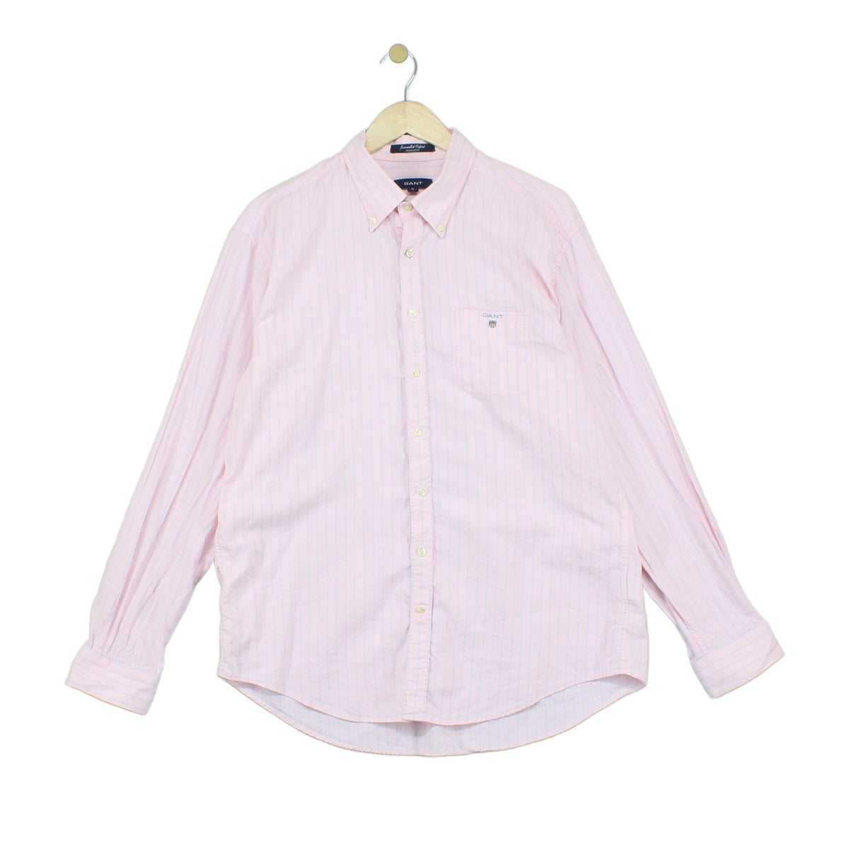 Mens Oxford Shirt Regular Fit Button Up Striped