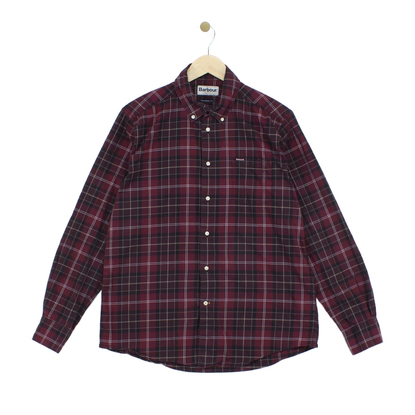 Mens Plaid Shirt Button Up Long Sleeve Tailored Fit