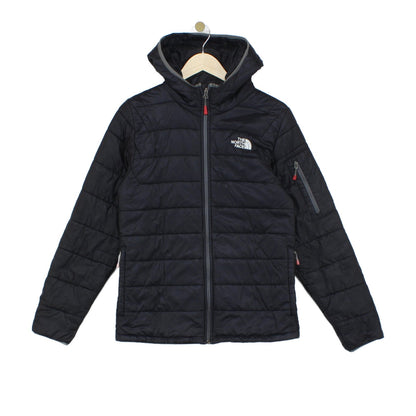 Mens Quilted Jacket Hooded Winter Outdoor