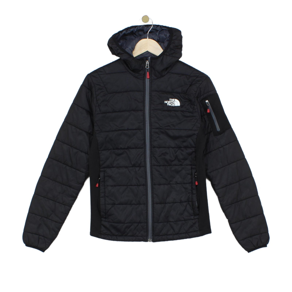 Mens Quilted Jacket Hooded Full Zip Outdoor
