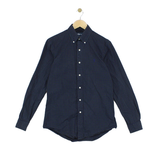 Mens Check Shirt Custom Fit Long Sleeve