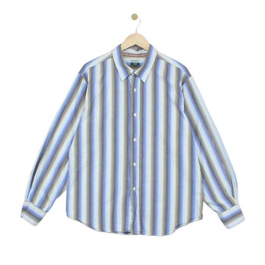 Mens Striped Shirt Long Sleeve