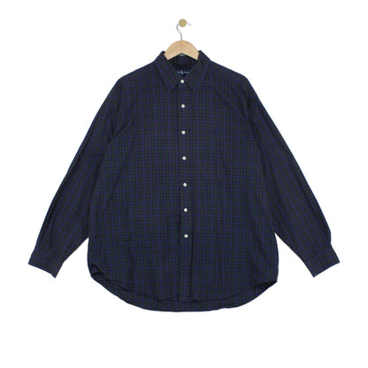 Mens Plaid Shirt  Button Up Casual