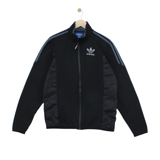Mens Track Jacket Full Zip Fleece Logo