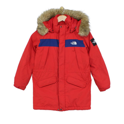 Boys Down Parka Coat Faux Fur Hooded Full Zip