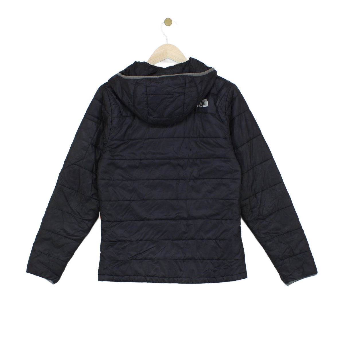 Mens Quilted Jacket Hooded Winter Outdoor