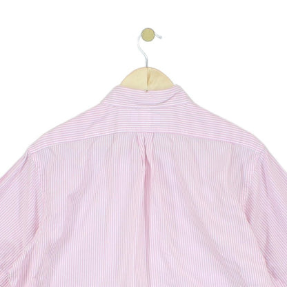 Mens Striped Shirt Short Sleeve Custom Fit
