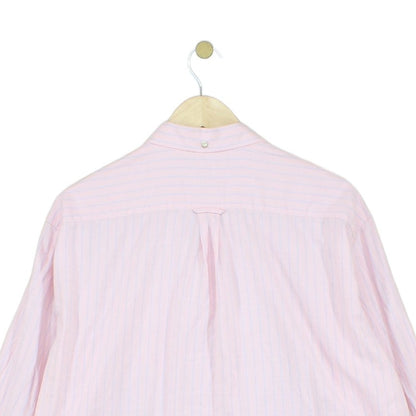 Mens Oxford Shirt Regular Fit Button Up Striped