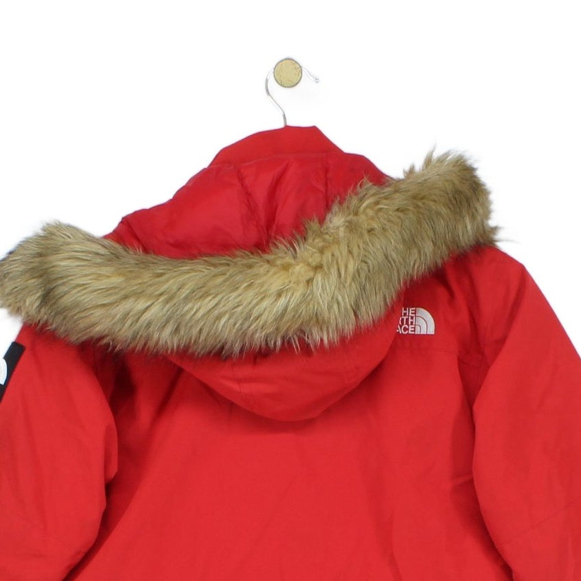 Boys Down Parka Coat Faux Fur Hooded Full Zip