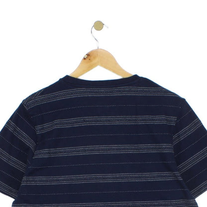 Mens Striped T-Shirt Short Sleeve Crew Neck